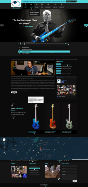 Diseño Web por Da Miracle para Alien Audio, LLC | Diseño #7314003