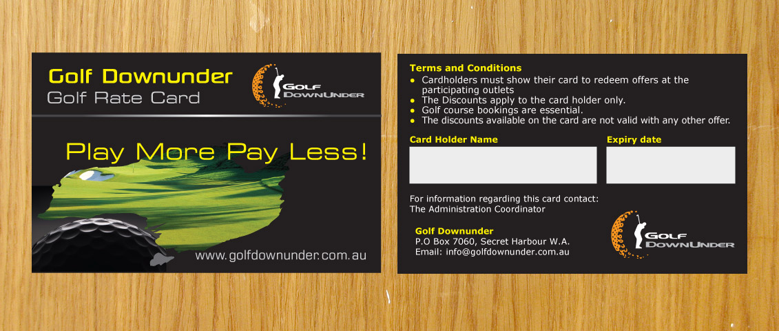 Visitenkarten-Design von Sbss für Golf Dowunder | Design #1843815