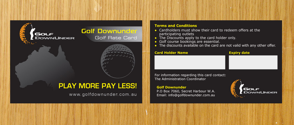 Visitenkarten-Design von Sbss für Golf Dowunder | Design #1843820