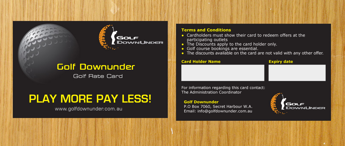 Business Card Design by Sbss for Golf Dowunder | Design #1843855