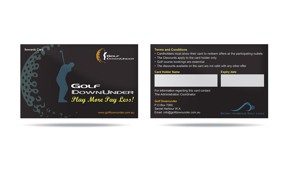 Business Card Design by gentlestar97 for Golf Dowunder | Design #1838788