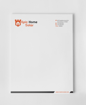 Letterhead Design by stoodio.id for Epic Home Inc. | Design: #7252936
