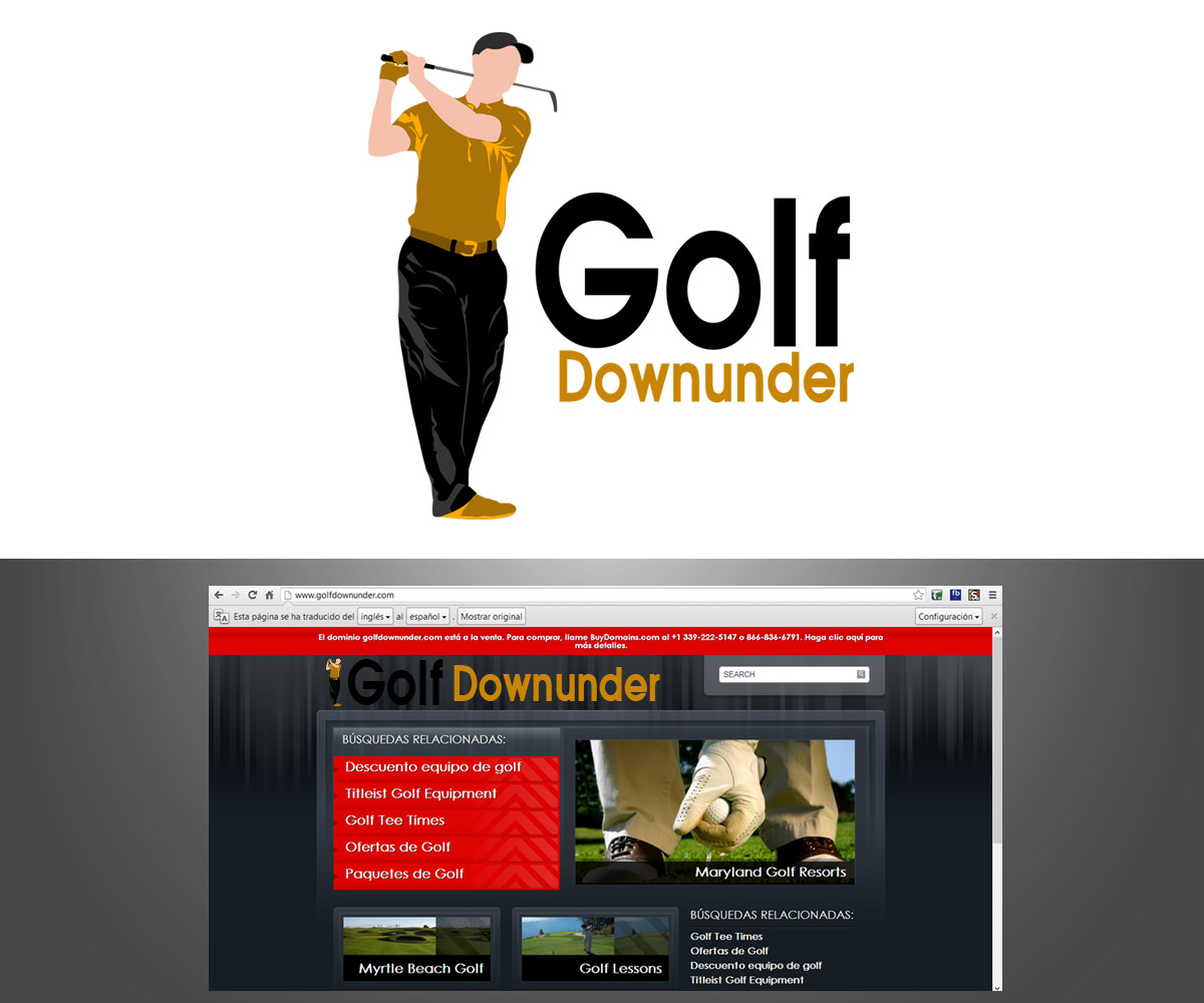 Logo Design by MaxdesignRD for Golf Dowunder | Design #1833755