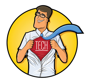 Illustration For 'Tech Super Hero' Avatar | Diseño Con Ilustración por GraphicGeoff