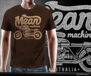T-shirt Design by gekgrfx for Mean Machines Custom Motorcycles P/L | Design: #7309699