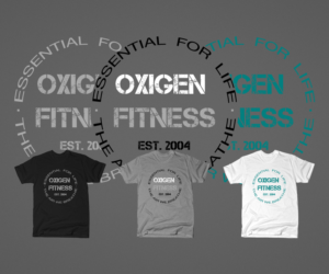 Oxigen Fitness needs a tshirt design | Diseño de Camiseta por eikwox