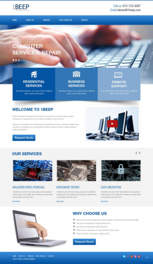 Web Design by pb for this project | Design: #7256234