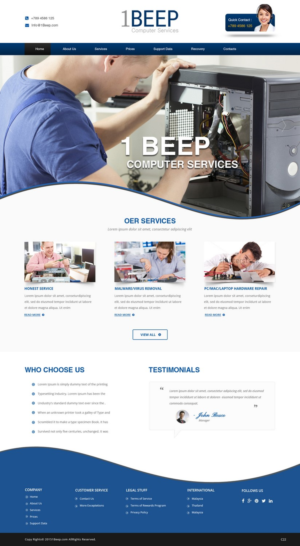 Web Design by pb for this project | Design: #7257844