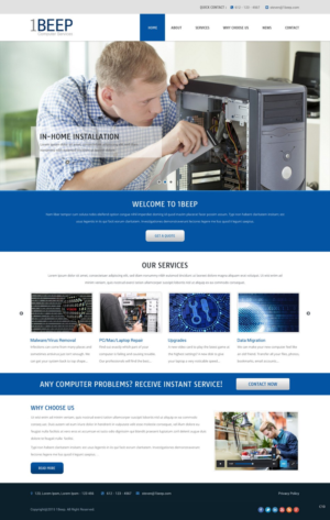 Web Design by pb for this project | Design: #7266628