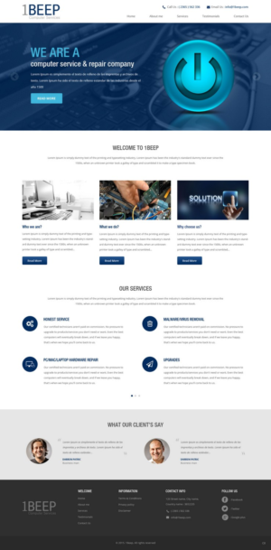 Web Design by pb for this project | Design: #7266629