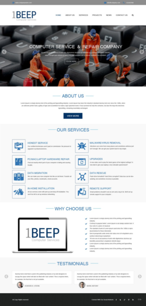 Web Design by pb for this project | Design: #7266630