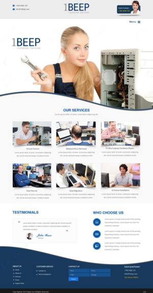 Web Design by pb for this project | Design: #7266631