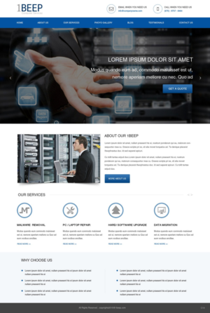 Web Design by pb for this project | Design: #7266633