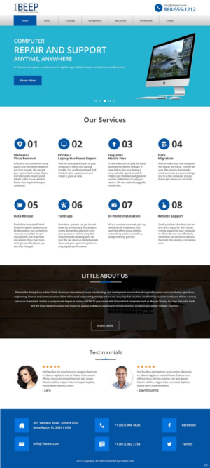 Web Design by pb for this project | Design: #7266635