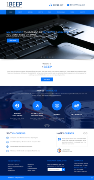 Web Design by pb for this project | Design: #7266636