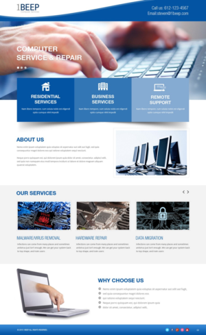 Web Design by pb for this project | Design: #7304439