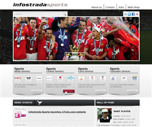 Web Design by Tebu Kurian for Infostrada Sports | Design: #381005