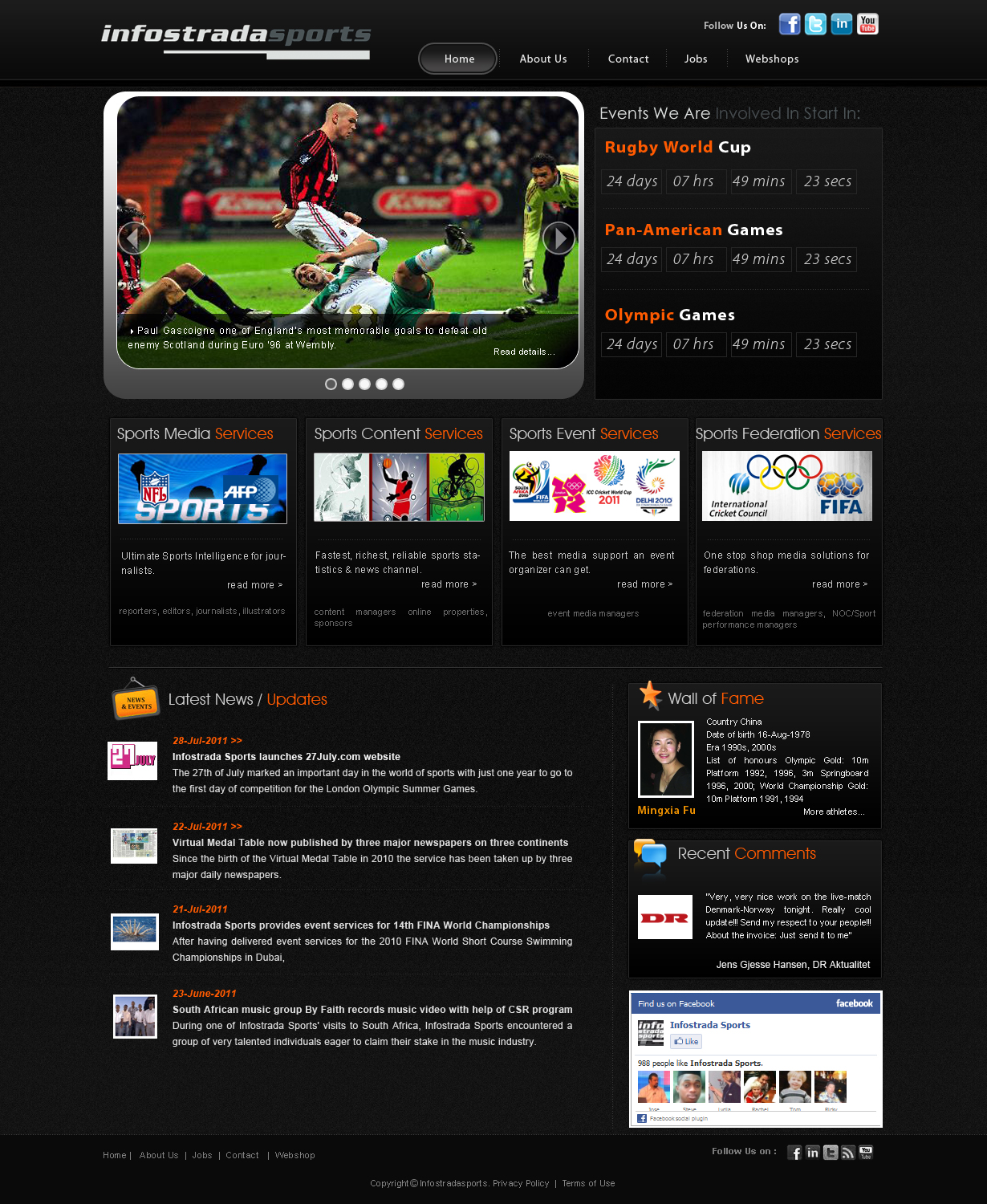 Web Design by webxvision for Infostrada Sports | Design #386146