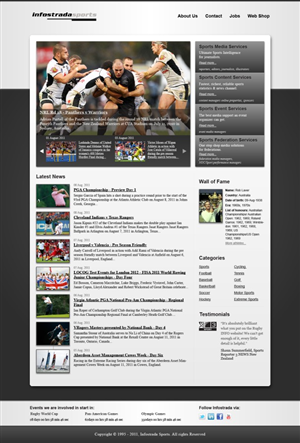 Web Design by Lili for Infostrada Sports | Design: #382426