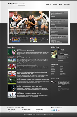 Web Design par Lili pour Infostrada Sports | Design #382434
