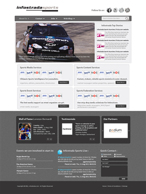 Web Design par XtrabitDesigns pour Infostrada Sports | Design #387533