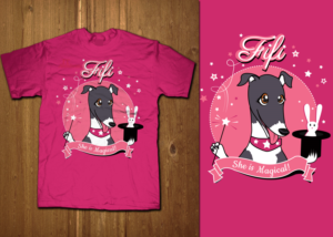 Magical Fifi (racing greyhound)  | T-Shirt-Design von MNM