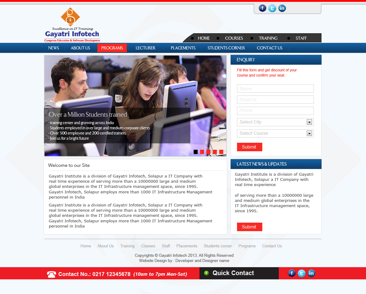 Web Design by Sunil for this project | Design #1856954