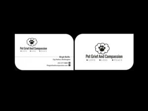 Business Card Design by Creations Box 2015 for Pet Grief And Compassion | Design: #7277915
