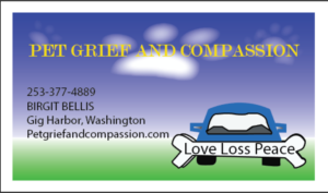 Business Card Design by ceny for Pet Grief And Compassion | Design #7254764
