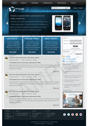 Wordpress Design by pb for Almira Labs | Design: #377595