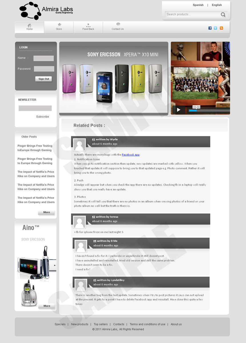 Wordpress Design by pb for Almira Labs | Design #378854
