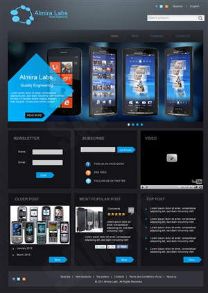 Wordpress Design by pb for Almira Labs | Design: #380292