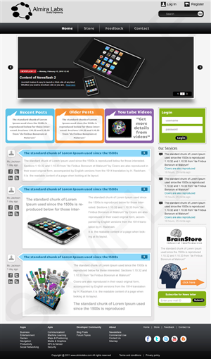 Wordpress Design by pb for Almira Labs | Design: #380298
