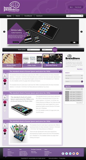 Wordpress Design by pb for Almira Labs | Design: #387052