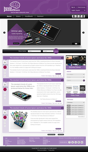 Wordpress Design by pb for Almira Labs | Design: #388764