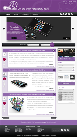 Wordpress Design by pb for Almira Labs | Design: #389835