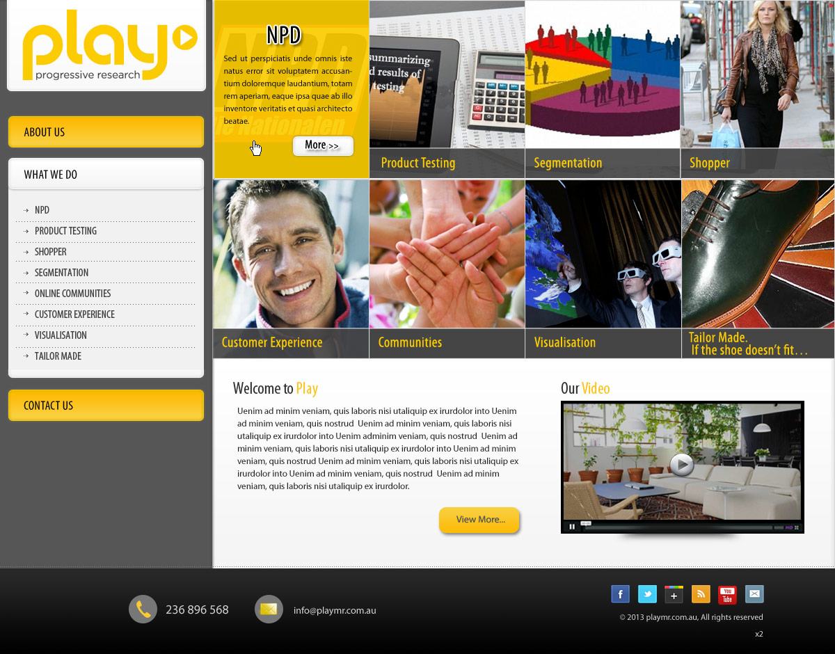 Web Design by pb for PLAY MR | Design #1860856