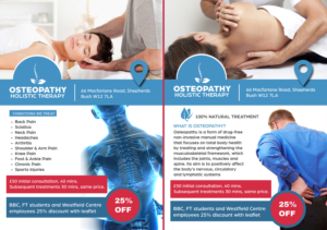 New Osteopathy Clinic needs a flyer design