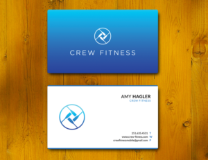 BUSINESS CARD for Crew Fitness, upscale rowing studio | Business Card Design by  Artman