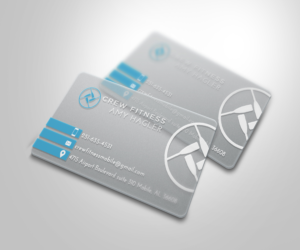 BUSINESS CARD for Crew Fitness, upscale rowing studio | Business Card Design by JK18