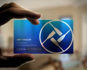 BUSINESS CARD for Crew Fitness, upscale rowing studio | Visitenkarten-Design von chandrayaan.creative