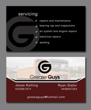 Business Card Design by Lanka Ama for Grease guys | Design: #7256990