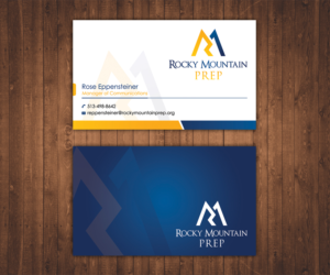 Business Card Design by Stylez Designz for Rocky Mountain Prep | Design: #7297946