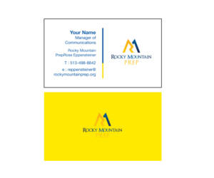 Business Card Design by GMWIRE for Rocky Mountain Prep | Design: #7258548