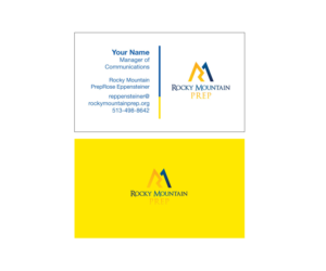 Business Card Design by GMWIRE for Rocky Mountain Prep | Design: #7258549