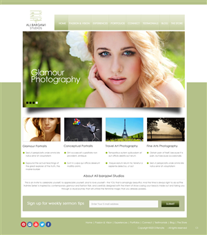 Wordpress Design by pb for Ali Barqawi Studios | Design: #1845921