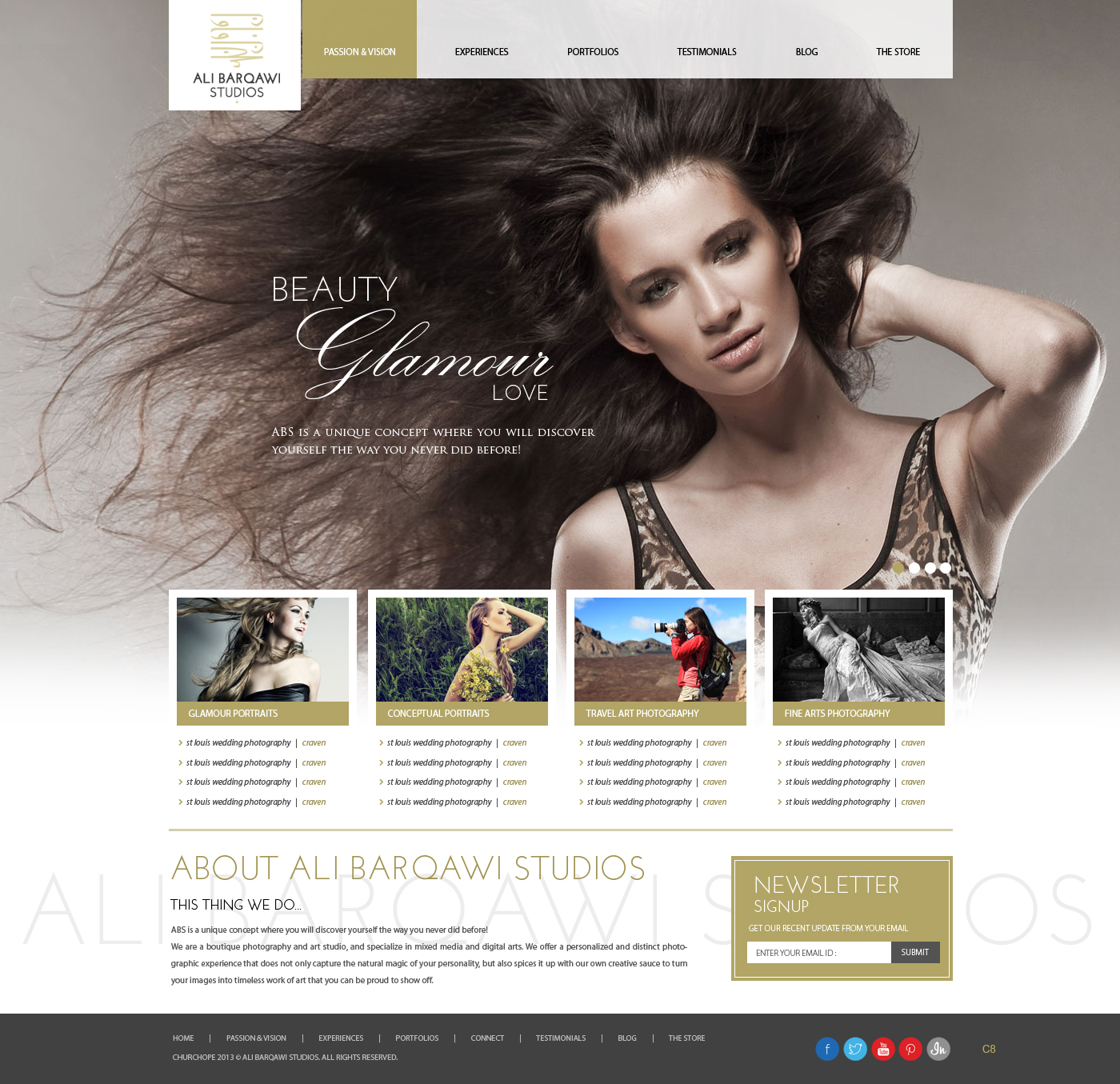 Design Wordpress par pb pour Ali Barqawi Studios | Design #1845946