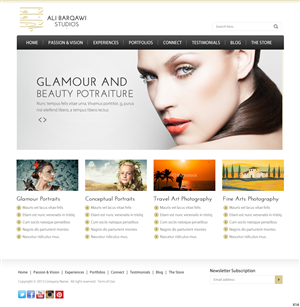 Wordpress Design by pb for Ali Barqawi Studios | Design: #1845948