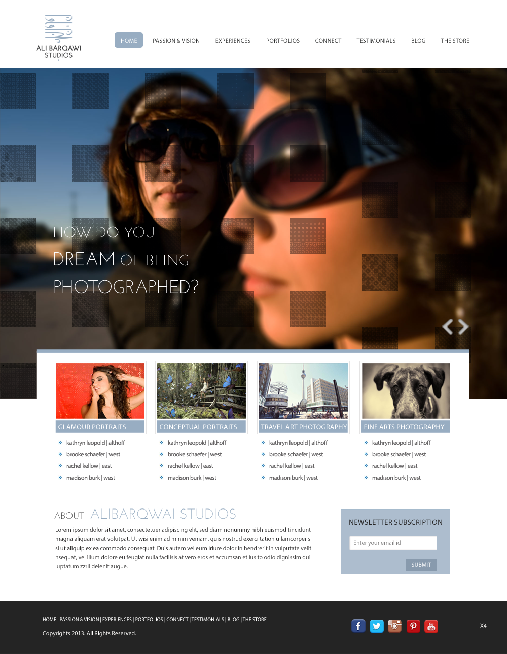 Wordpress Design by pb for Ali Barqawi Studios | Design #1859258