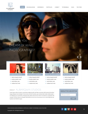 Wordpress Design by pb for Ali Barqawi Studios | Design: #1859258